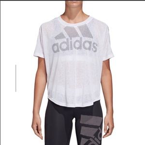 NWT Nike white sheer logo tee shirt